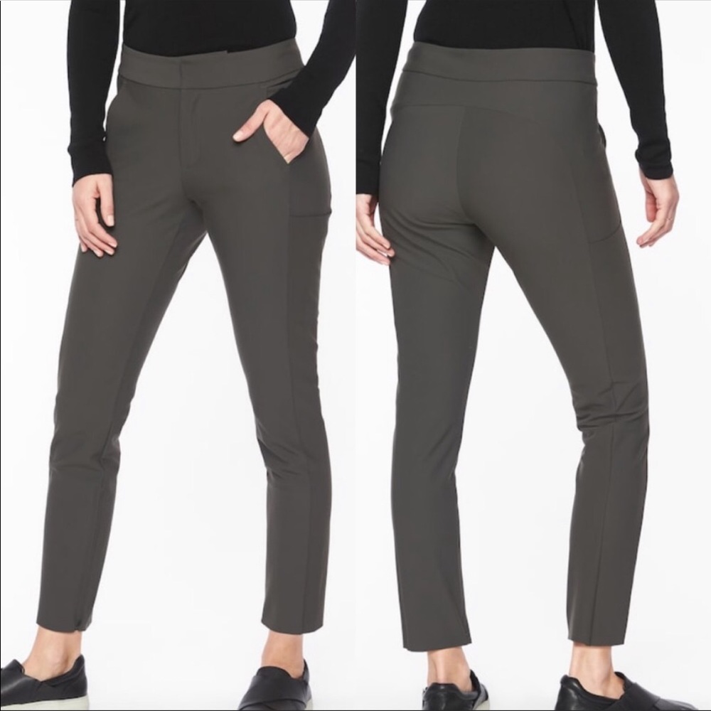 ATHLETA STELLAR TROUSER pant olive size 4